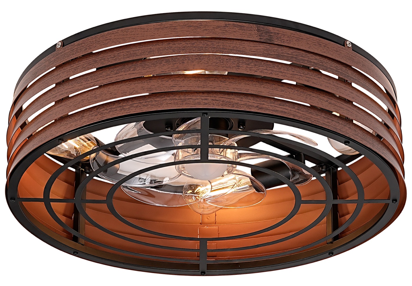 Linher low-profile indoor fan light
